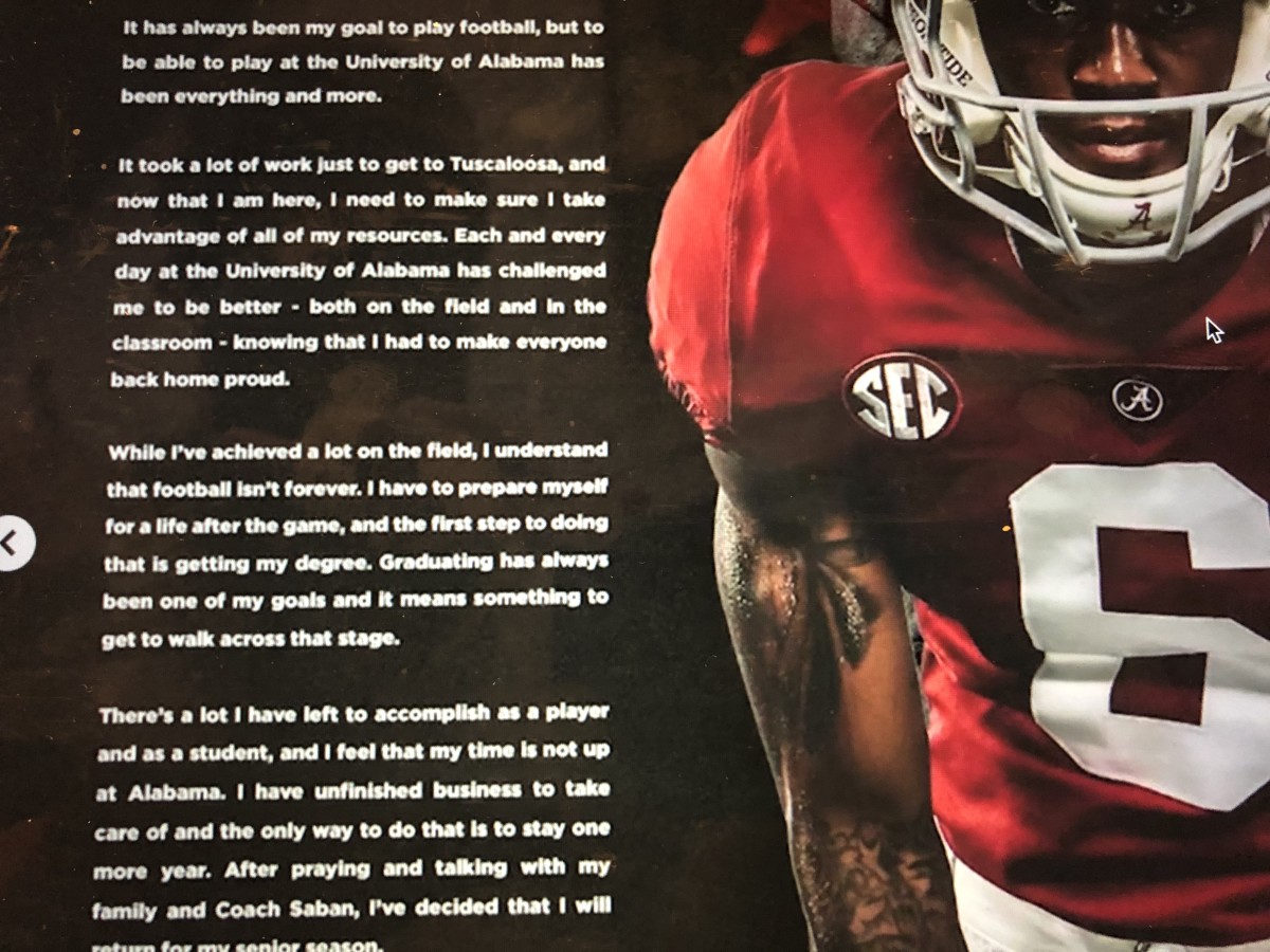 DeVonta Smith Announcement